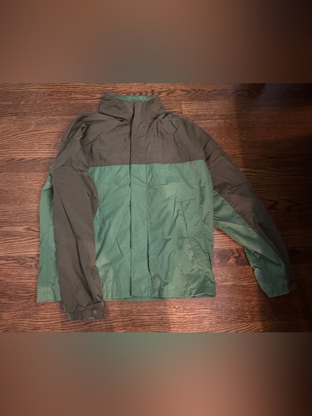 Uniqlo JW Anderson Men's Two-Tone Green Windbreaker Jacket